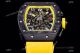 KV Factory Richard Mille RM-011 Yellow Storm Flyback Chronograph Watch Carbon NTPT Yellow Rubber Strap (2)_th.jpg
